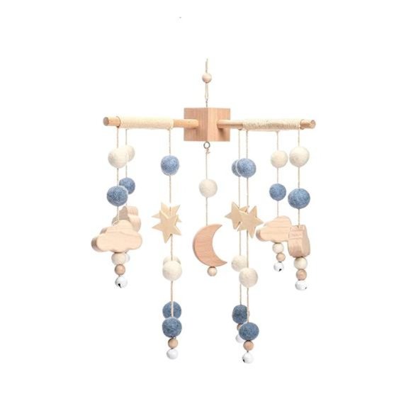 Baby Mobile for Crib | Baby Crib Nursery Mobile Star Moon | Boho Nursery Decor - Picture 1 of 6